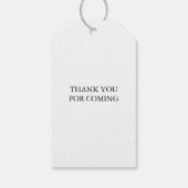 Om het even welke kleur A Baby is Breedte, Koffie  Cadeaulabel (Achterkant)