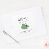 Om het even welke Kleur Antigua Welkome Bag of Doo Vierkante Sticker (Envelop)