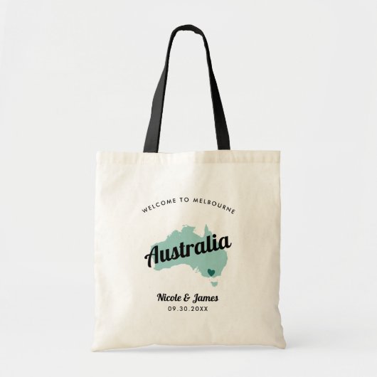 Om het even welke Kleur Australië Wedding Welkomst Tote Bag (Voorkant)