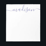 Om het even welke kleur - de Aangepaste Blocnote v<br><div class="desc">PreppyPrint.com - Voeg uw persoonlijke aanraking toe aan deze laptop. Klik op "personaliseren" en vervolgens op "aanpassen" om de tekenkleur en -grootte te wijzigen zodat u de juiste jouw naam kunt kiezen. Breng dit ontwerp ook over op de producten van uw keuze! Ga naar mijn ontwerperwinkel, PreppyPrint.com, voor het coördineren...</div>