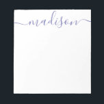 Om het even welke kleur - de Aangepaste Blocnote v<br><div class="desc">PreppyPrint.com - Voeg uw persoonlijke aanraking toe aan deze laptop. Klik op "personaliseren" en vervolgens op "aanpassen" om de tekenkleur en -grootte te wijzigen zodat u de juiste jouw naam kunt kiezen. Breng dit ontwerp ook over op de producten van uw keuze! Ga naar mijn ontwerperwinkel, PreppyPrint.com, voor het coördineren...</div>