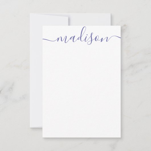 Om het even welke kleur - de Aantekeningen van de  Bedankkaart (Voorkant)