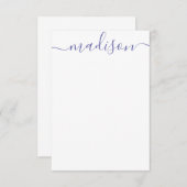 Om het even welke kleur - de Aantekeningen van de  Bedankkaart (Voorkant / Achterkant)