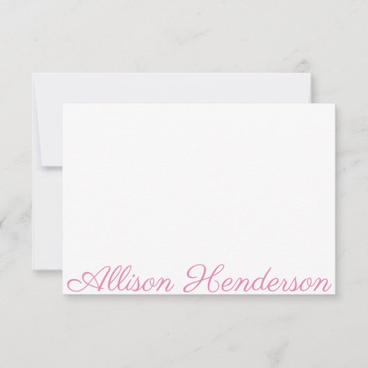 Om het even welke kleur - de Naam van het Manuscri Bedankkaart (Voorkant)