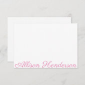 Om het even welke kleur - de Naam van het Manuscri Bedankkaart (Voorkant / Achterkant)