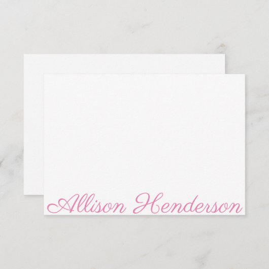 Om het even welke kleur - de Naam van het Manuscri Bedankkaart (Voorkant / Achterkant)