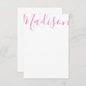 Om het even welke kleur - de Naam van het Manuscri Bedankkaart (Voorkant / Achterkant)