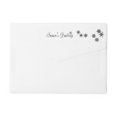 Om het even welke Kleur Elegant Snowflakes Holiday (Achterkant)