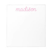 Om het even welke kleur - het Gepersonaliseerde No Notitieblok (Voorkant)