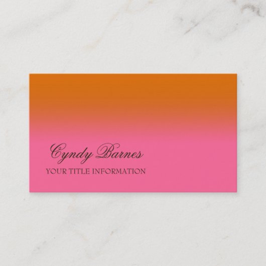 Om het even welke Kleur met het Visitekaartje van (Voorkant)