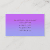 Om het even welke Kleur met het Visitekaartje van  (Achterkant)