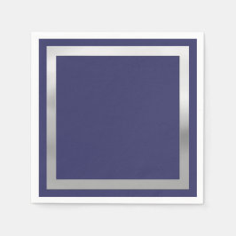 Om het even welke Kleur met "Zilver"Grens Servetten