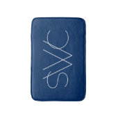Om het even welke kleur - Moderne Monogram Bath Ma Badmat (Voorkant Verticaal)