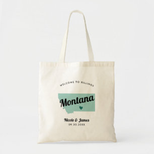 Om het even welke Kleur Montana Kaart Welkomsttas  Tote Bag
