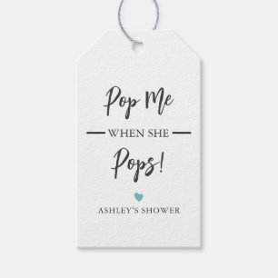 Om het even welke kleur Pop me wanneer zij Pop, Ba Cadeaulabel