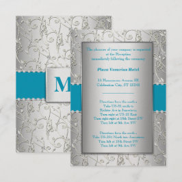 Om het even welke Kleur Silver die met Turquoise B Kaart
