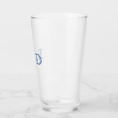 Om het even welke kleur - twee Letter Monogram Gla Glas (Links)