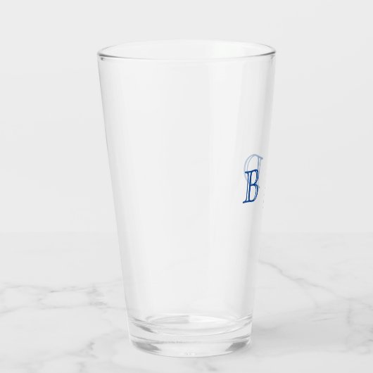 Om het even welke kleur - twee Letter Monogram Gla Glas (Rechts)