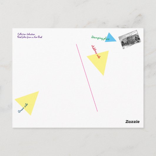 Om het even welke kleur u wilt zolang het wit is briefkaart (Achterkant)