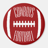 Om het even welke Kleur van het Team & de Football Magneet (Voorkant)