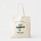 Om het even welke Kleur Vermont Kaart Welkomsttas  Tote Bag (Voorkant)