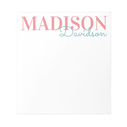 Om het even welke Kleuren blokkeren de Naam van he Notitieblok (Voorkant)