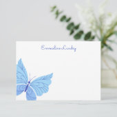 Om het even welke kleuren - Butterfly - Aangeperso Bedankkaart (Staand voorkant)