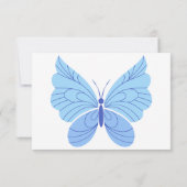 Om het even welke kleuren - Butterfly - Aangeperso Bedankkaart (Achterkant)