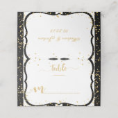 Om het even welke Kleurenstrepen & Goud Confetti L Plaatskaartje (Buitenkant ongevouwen)