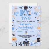 OM HET EVEN WELKE LEEFBAO-BONT Halloween jongen bl Kaart (Voorkant / Achterkant)