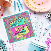 OM HET EVEN WELKE LEEFTIJD 90 retro gepersonalisee Servet