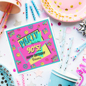 OM HET EVEN WELKE LEEFTIJD 90 retro gepersonalisee Servet