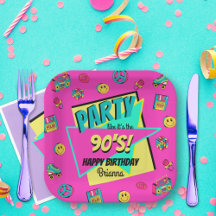 OM HET EVEN WELKE LEEFTIJD 90 retro verjaardagsfee