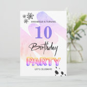 *~* OM HET EVEN WELKE LEEFTIJD Abstracte Doodle Wa Kaart (Staand voorkant)