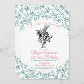 OM HET EVEN WELKE LEEFTIJD - Alice in de Uitnodigi Kaart (Voorkant / Achterkant)