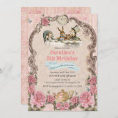 OM HET EVEN WELKE LEEFTIJD - Alice in de Uitnodigi Kaart (Voorkant / Achterkant)