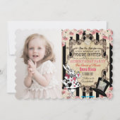 OM HET EVEN WELKE LEEFTIJD - Alice in de Uitnodigi Kaart (Voorkant)