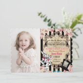 OM HET EVEN WELKE LEEFTIJD - Alice in de Uitnodigi Kaart (Staand voorkant)