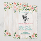 OM HET EVEN WELKE LEEFTIJD - Alice in de Uitnodigi Kaart (Voorkant / Achterkant)