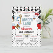 OM HET EVEN WELKE LEEFTIJD - Alice in Wonderland B Kaart (Staand voorkant)