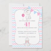 Om het even welke Leeftijd Bunny de Uitnodiging va (Voorkant)