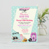 OM HET EVEN WELKE LEEFTIJD - de Retro Diner Birthd Kaart (Staand voorkant)