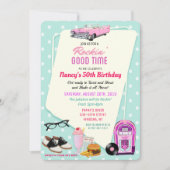 OM HET EVEN WELKE LEEFTIJD - de Retro Diner Birthd Kaart (Voorkant)