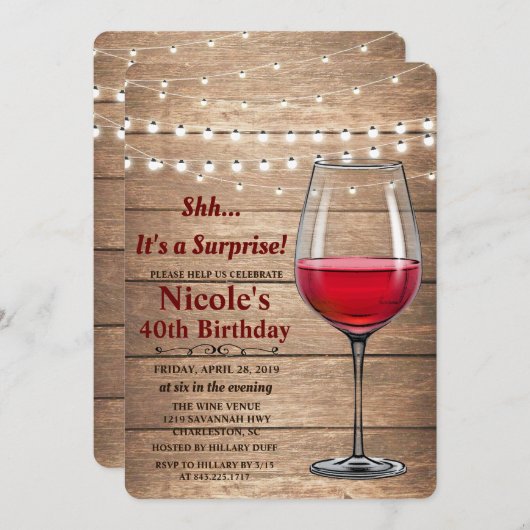 OM HET EVEN WELKE LEEFTIJD - de Uitnodiging van de (Voorkant / Achterkant)