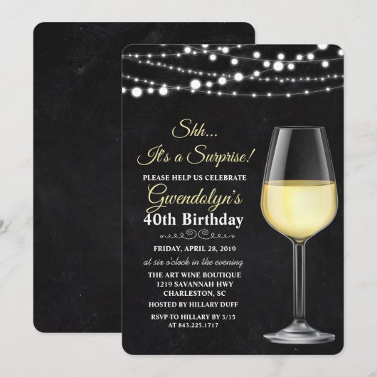 OM HET EVEN WELKE LEEFTIJD - de Uitnodiging van de (Voorkant / Achterkant)