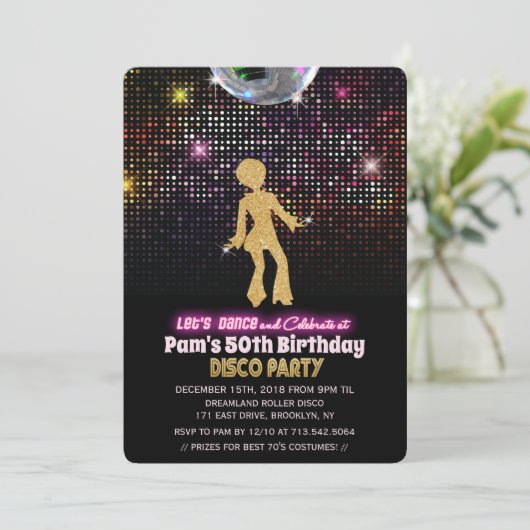 OM HET EVEN WELKE LEEFTIJD - de Uitnodiging van de (Staand voorkant)