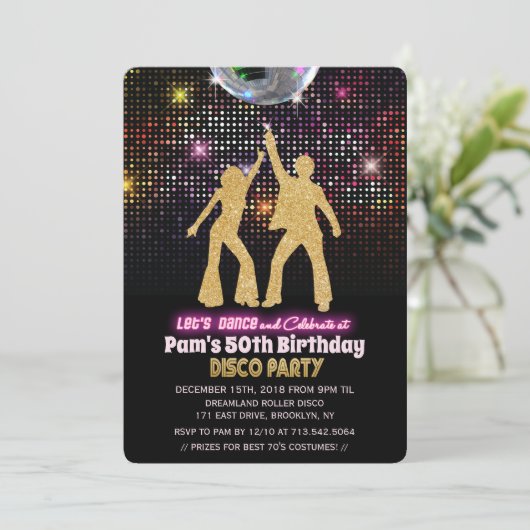 OM HET EVEN WELKE LEEFTIJD - de Uitnodiging van de (Staand voorkant)