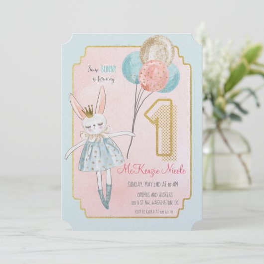 OM HET EVEN WELKE LEEFTIJD - één of andere Bunny B Kaart (Staand voorkant)