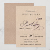 OM HET EVEN WELKE LEEFTIJD EENVOUDIGE BLUSH PINK G KAART (Voorkant / Achterkant)