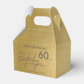 OM HET EVEN WELKE LEEFTIJD EENVOUDIGE GOUD BIRTHDA BEDANKDOOSJES (Achterkant)